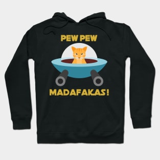 Pew Pew Madafakas Orange Cat Hoodie